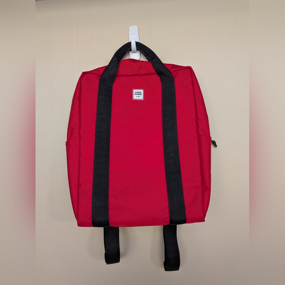 Opening Ceremony Red Backpack with Laptop Sleeve